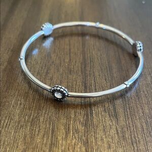 Elegant Silver Bangle Bracelet
